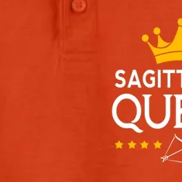 Sagittarius Queen Cute Gift Dry Zone Grid Performance Polo