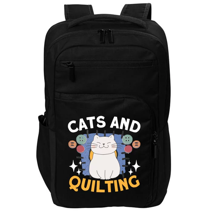 Sewing & Quilting Cats Sewer Quilters Novelty Sewing Impact Tech Backpack