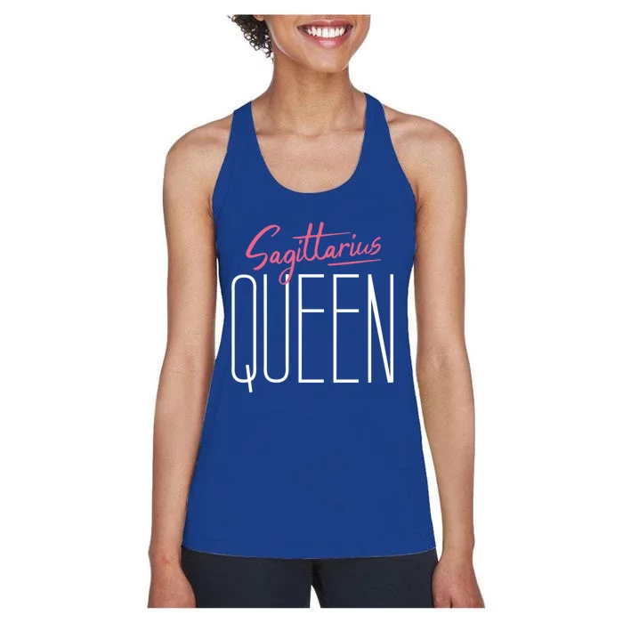 Sagittarius Queen / Classy Sagittarius Quote Design Gift Women's Racerback Tank