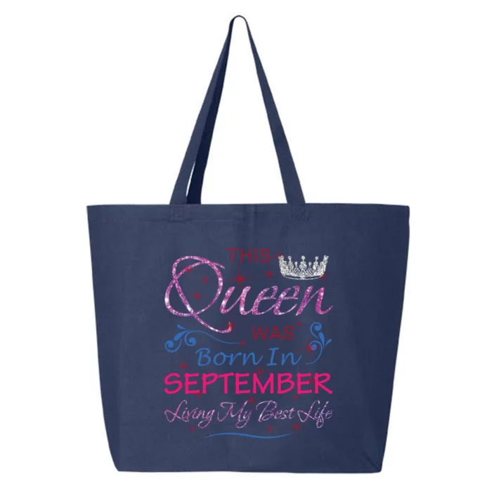 September Queen Cute Queens Born In September Gift 25L Jumbo Tote