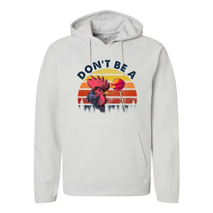 Sarcastic Quote DonT Be A Cock Sucker Funny Humoristic Performance Fleece Hoodie