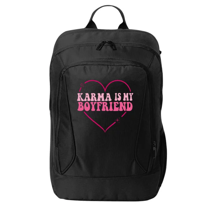 Sarcastic Quote Embrace K.arma's Groovy S.pirituel Heart City Backpack