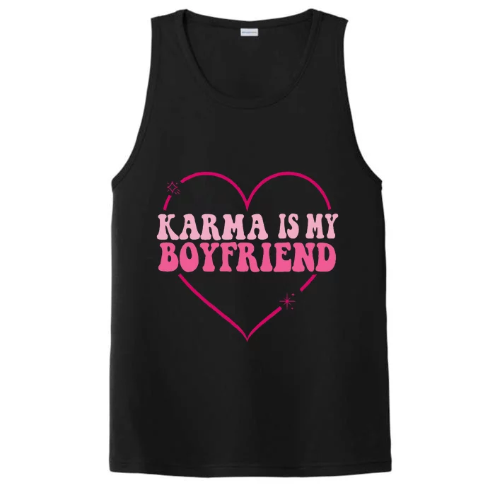 Sarcastic Quote Embrace K.arma's Groovy S.pirituel Heart Performance Tank