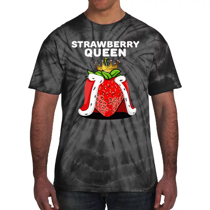 Strawberry Queen for Strawberry Lovers Tie-Dye T-Shirt