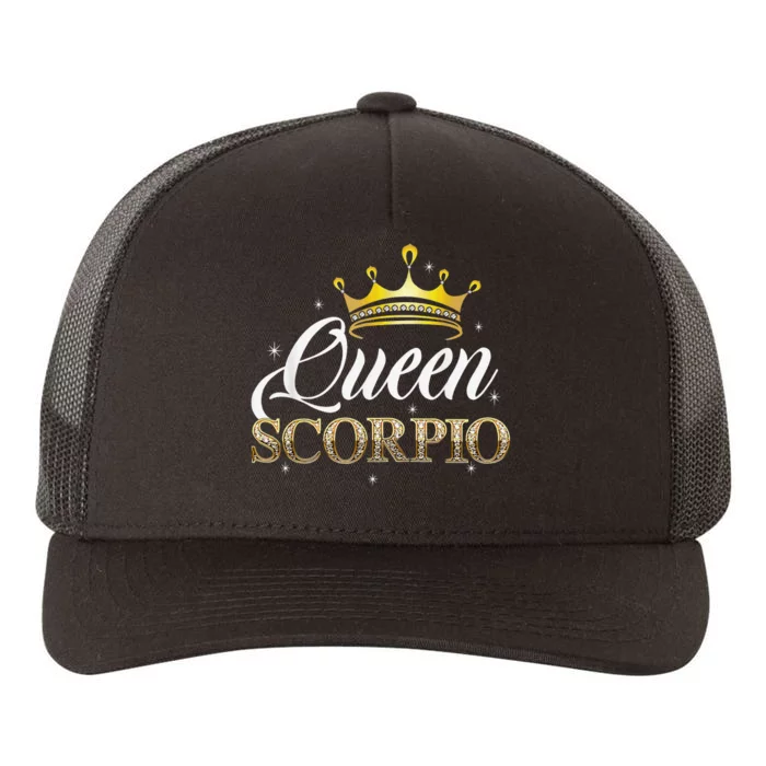 Scorpio Queen For Wo Zodiac Diamond Crown Yupoong Adult 5-Panel Trucker Hat