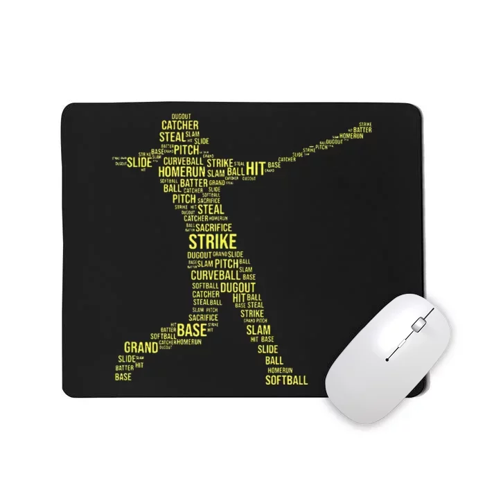 Softball Quote for a Softball Batter Mousepad