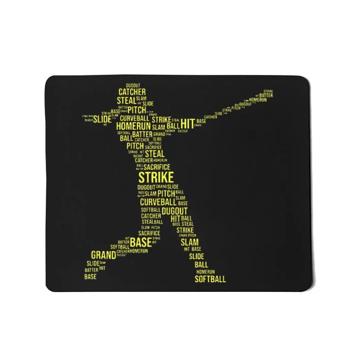 Softball Quote for a Softball Batter Mousepad