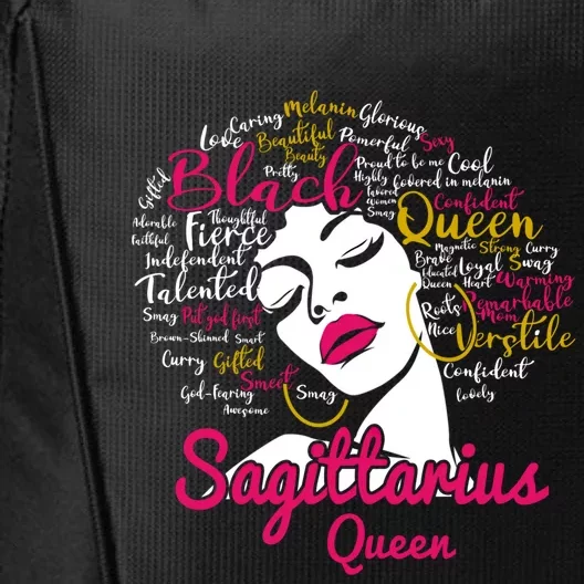 Sagittarius Queen Funny Birthday Gift For Black Gift City Backpack