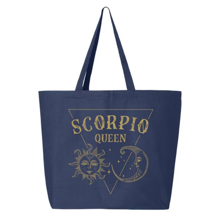 Scorpio Queen / Golden Sun And Moon Scorpio Birthday Astrology Funny Gift 25L Jumbo Tote