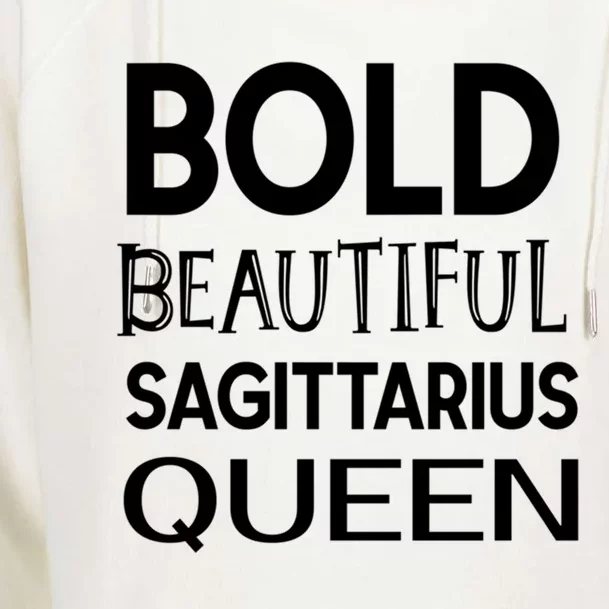 Sagittarius Queen Gift Womens Funnel Neck Pullover Hood