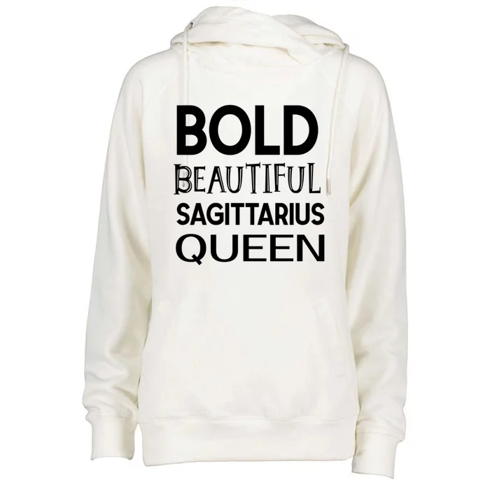 Sagittarius Queen Gift Womens Funnel Neck Pullover Hood