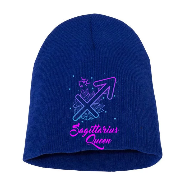 Sagittarius Queen Gift Short Acrylic Beanie