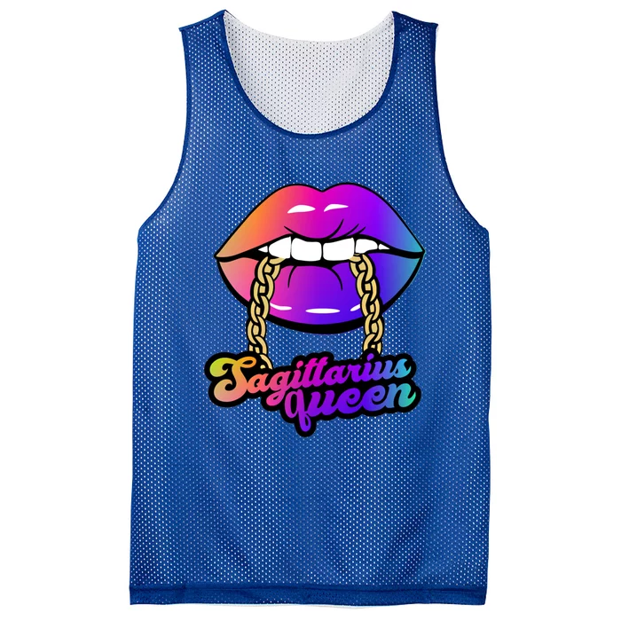 Sagittarius Queen Gift Mesh Reversible Basketball Jersey Tank