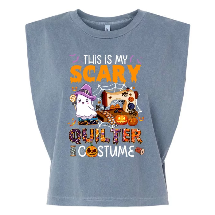 Sewing quilting hallowen this is my scary quilter costume Garment-Dyed Women's Muscle Tee