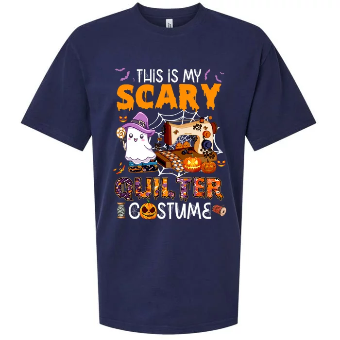 Sewing quilting hallowen this is my scary quilter costume Sueded Cloud Jersey T-Shirt