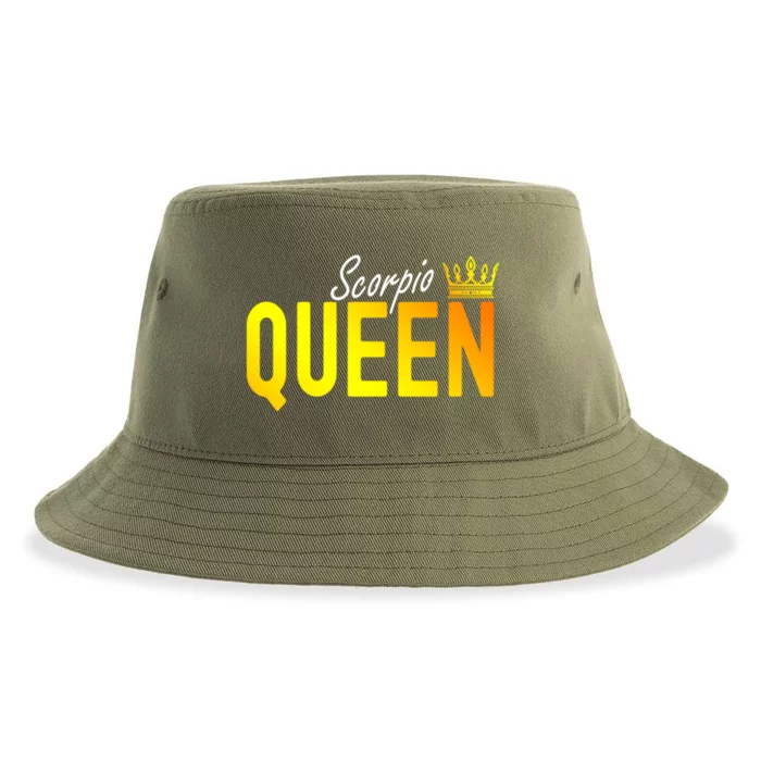 Scorpio Queen Horoscope Astrology Zodiac Sign Great Gift Sustainable Bucket Hat