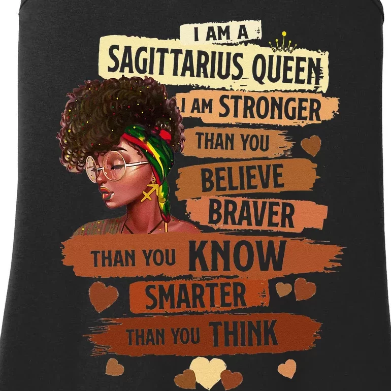 Sagittarius Queen I Am Stronger Birthday Black Wo Ladies Essential Tank