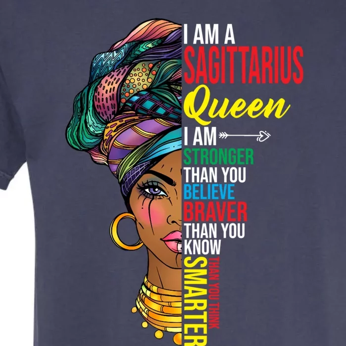 Sagittarius Queen I Am Stronger Birthday For Sagittarius Funny Gift Garment-Dyed Heavyweight T-Shirt