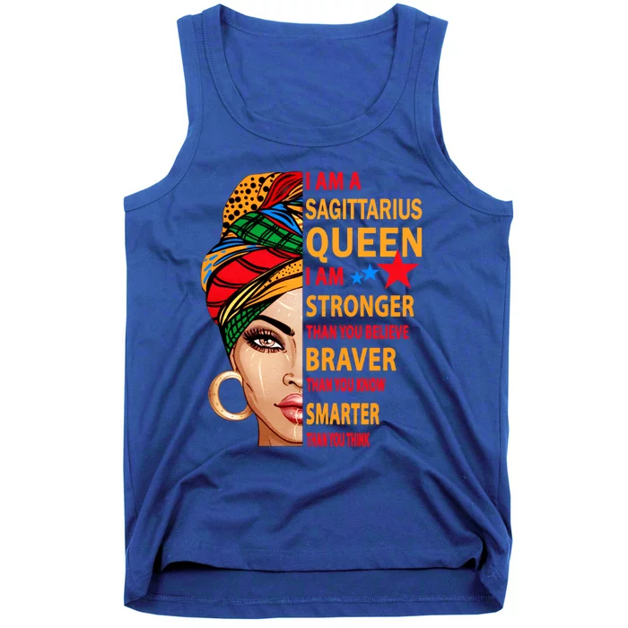 Sagittarius Queen I Am Stronger Gift For Sagittarius Zodiac Gift Tank Top