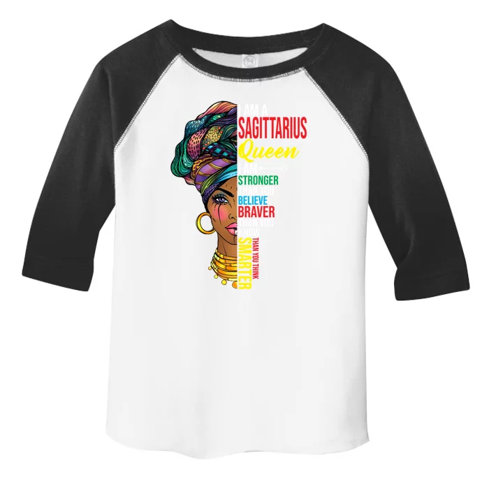 Sagittarius Queen I Am Stronger Birthday For Sagittarius Cool Gift Toddler Fine Jersey T-Shirt