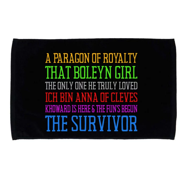 Six Queens Lyrics Six: The Musical Funny Gift Microfiber Hand Towel