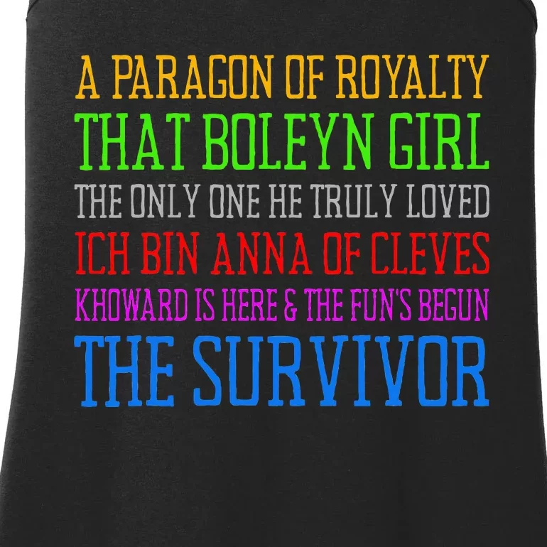 Six Queens Lyrics Six The Musical Ladies Essential Tank