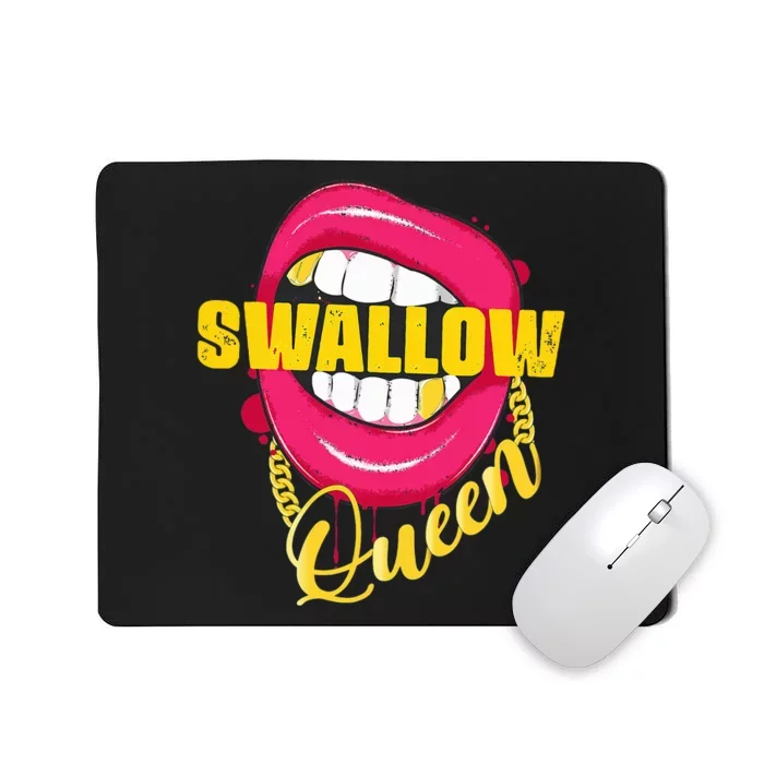 Swallow Queen Lips Golden Necklace Naughty Queen Mousepad