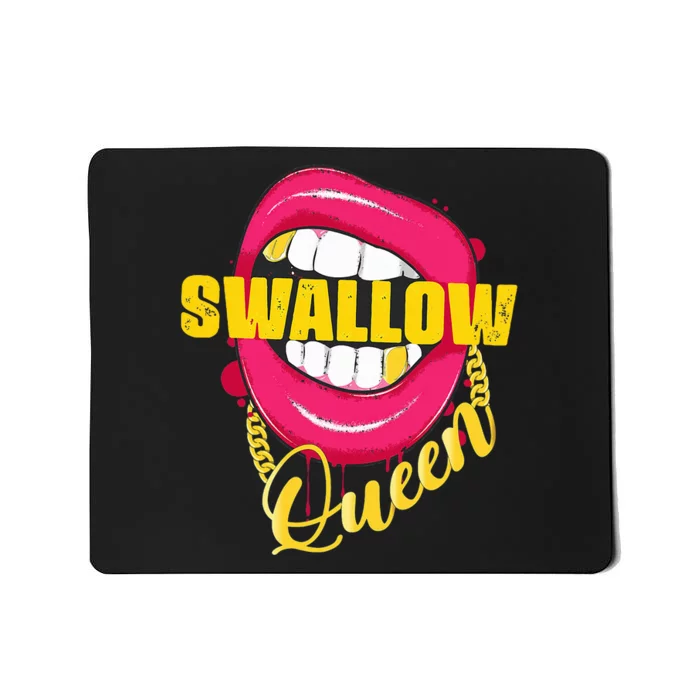 Swallow Queen Lips Golden Necklace Naughty Queen Mousepad