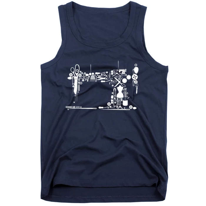 Sewing Quilting Machine Quilters Gift For Sewing Lover Tank Top