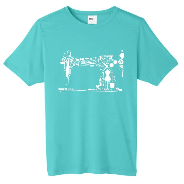 Sewing Quilting Machine Quilters Gift For Sewing Lover ChromaSoft Performance T-Shirt