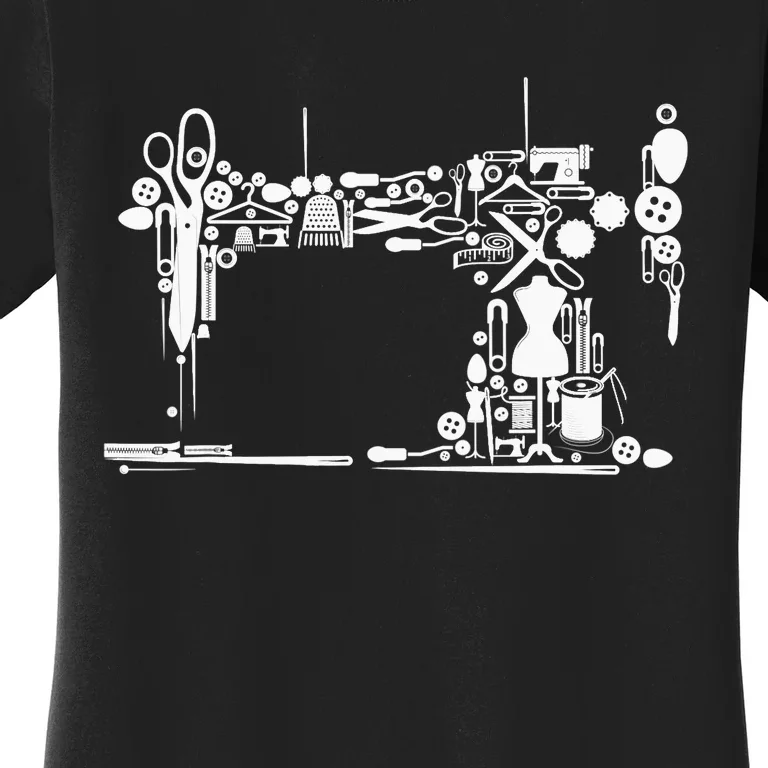 Sewing Quilting Machine Quilters Gift For Sewing Lover Women's T-Shirt