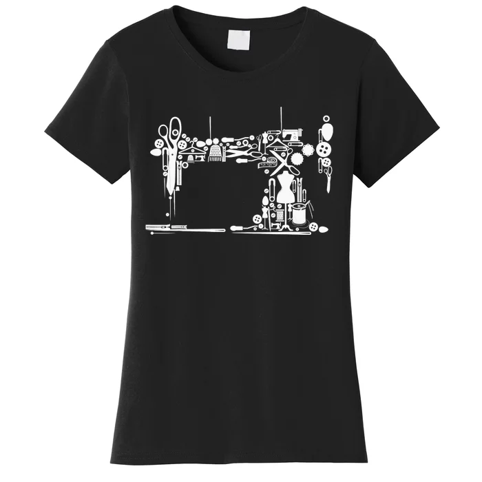 Sewing Quilting Machine Quilters Gift For Sewing Lover Women's T-Shirt