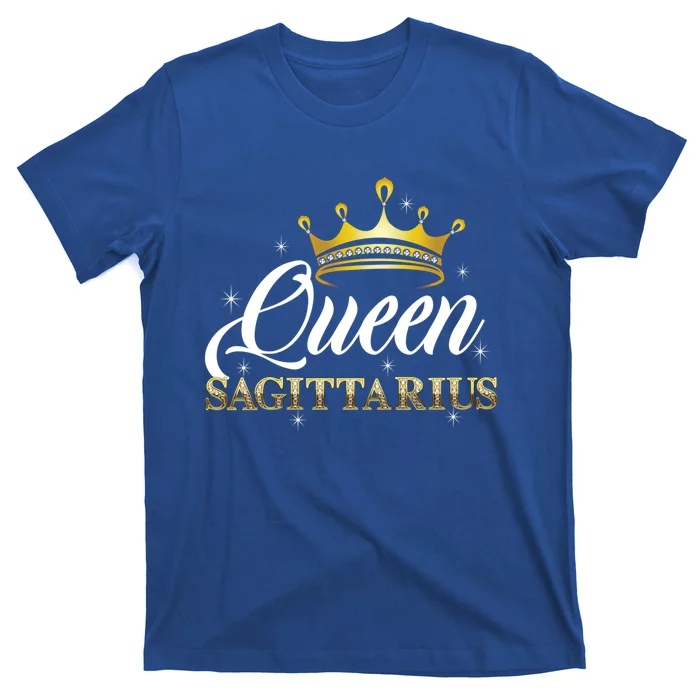 Sagittarius Queen Meaningful Gift Zodiac Diamond Crown Gift T-Shirt