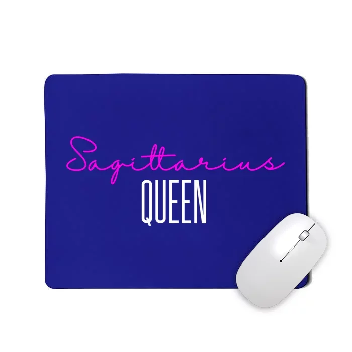 Sagittarius Queen Pink Writing / Sagittarius Birthday Gift Mousepad