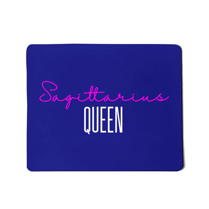 Sagittarius Queen Pink Writing / Sagittarius Birthday Gift Mousepad