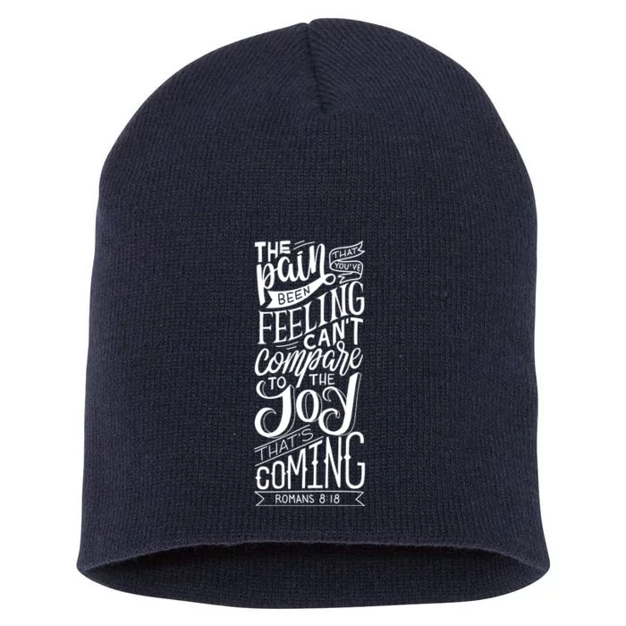 Scripture Quote Romans 8:18 Short Acrylic Beanie