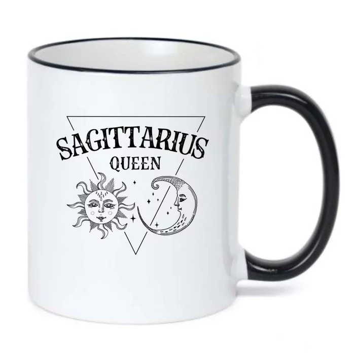 Sagittarius Queen / Sun And Moon Sagittarius Birthday Great Gift Black Color Changing Mug