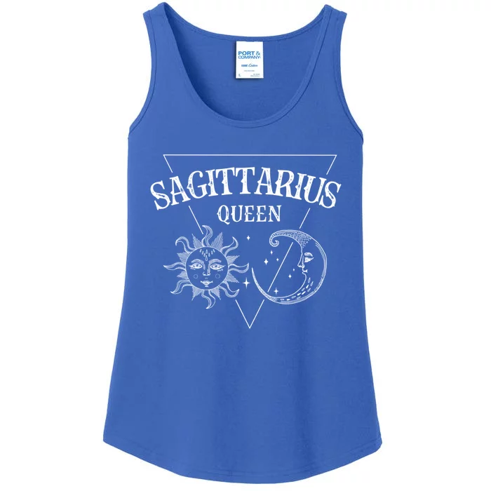 Sagittarius Queen / Sun And Moon Sagittarius Birthday Great Gift Ladies Essential Tank