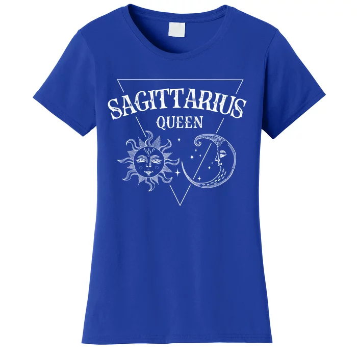 Sagittarius Queen / Sun And Moon Sagittarius Birthday Great Gift Women's T-Shirt