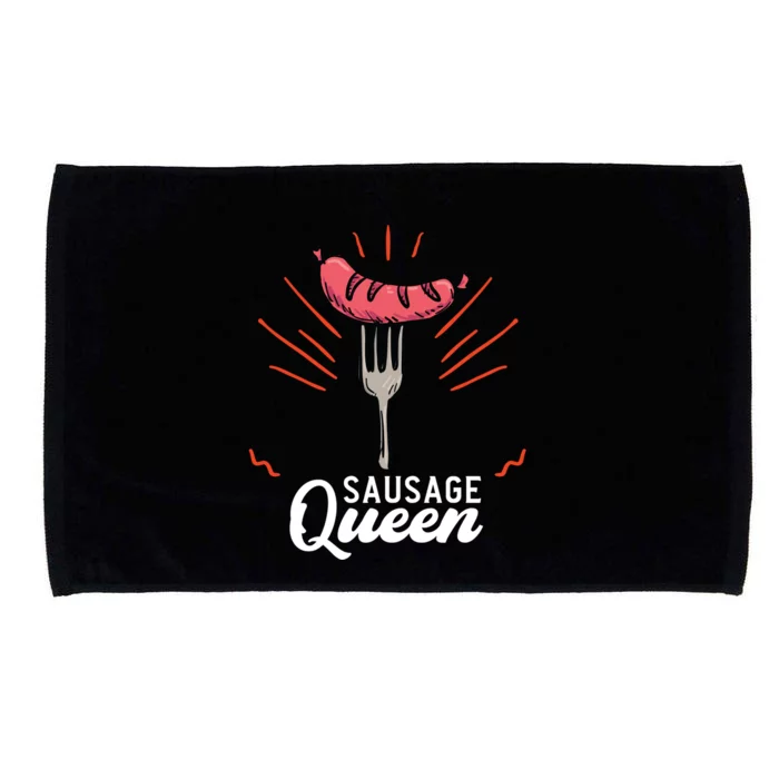 Sausage Queen Sausage Gift Microfiber Hand Towel