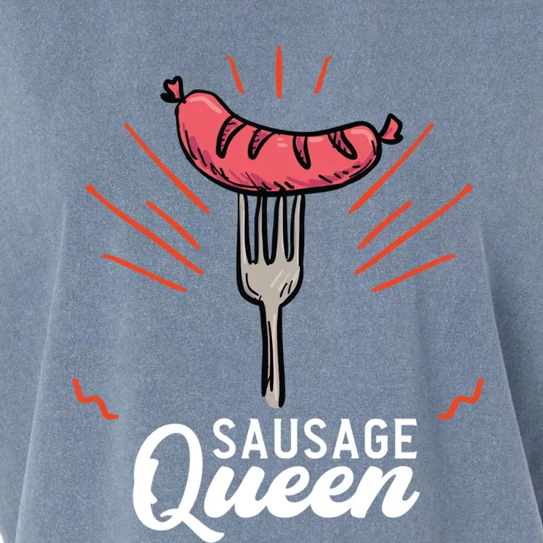 Sausage Queen Sausage Gift Garment-Dyed Women's Muscle Tee