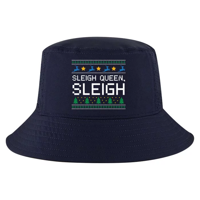 Sleigh Queen Sleigh Christmas Inspirational Xmas Cute Gift Cool Comfort Performance Bucket Hat