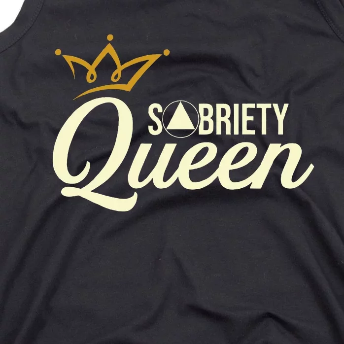 Sobriety Queen Sober Anniversary Recovery Abstinence Na Aa Tank Top