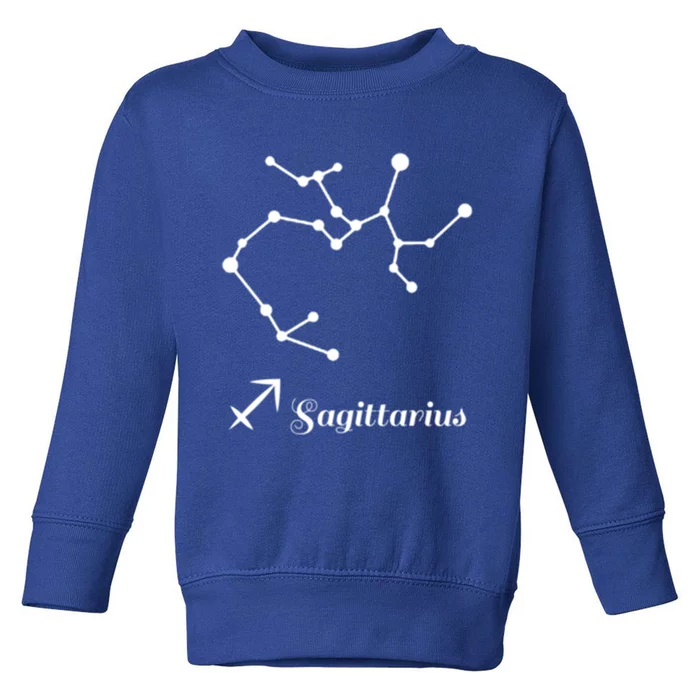 Sagittarius Queen Sagittarius King Sagittarius Birthday Logo Cool Gift Toddler Sweatshirt