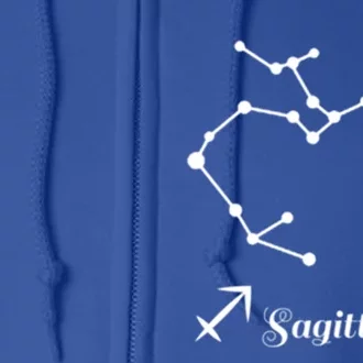 Sagittarius Queen Sagittarius King Sagittarius Birthday Logo Cool Gift Full Zip Hoodie