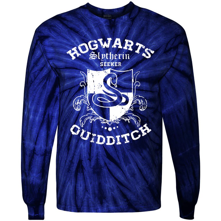 Slytherin Quidditch Tie-Dye Long Sleeve Shirt