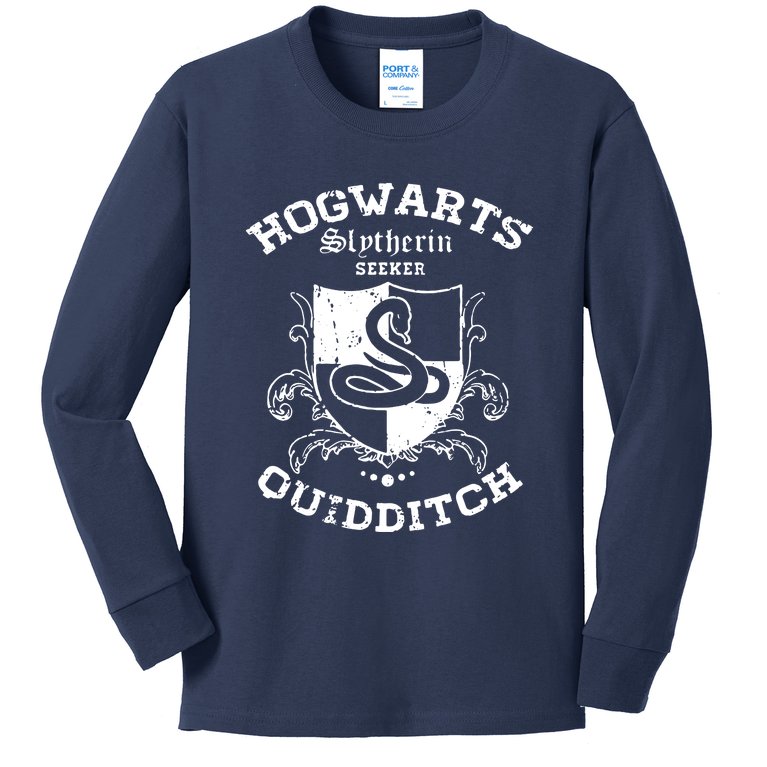 Slytherin Quidditch Kids Long Sleeve Shirt