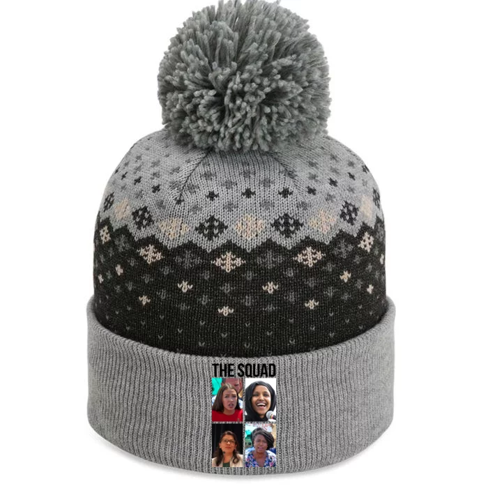 Squad AOC Rashida Tlaib Ilhan Omar Ayanna Pressley The Baniff Cuffed Pom Beanie