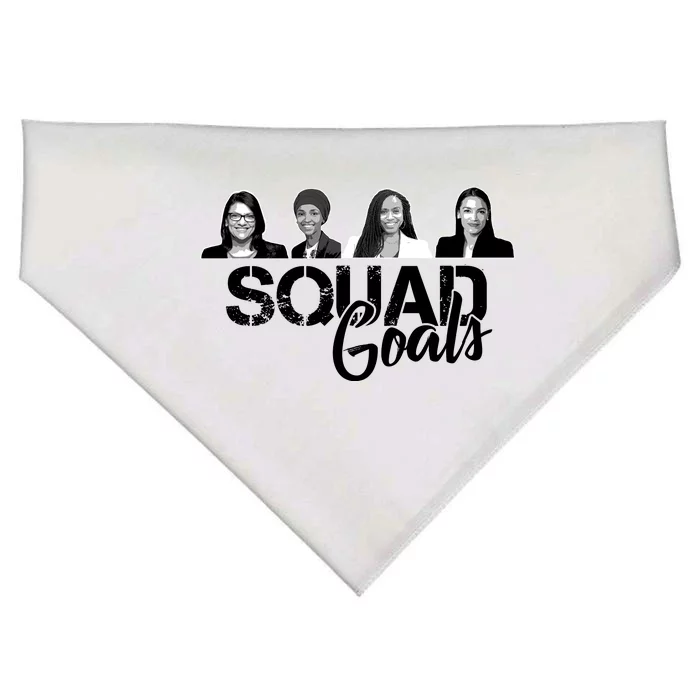 Squad Goals Tlaib Ocasio Cortez Pressley House USA-Made Doggie Bandana