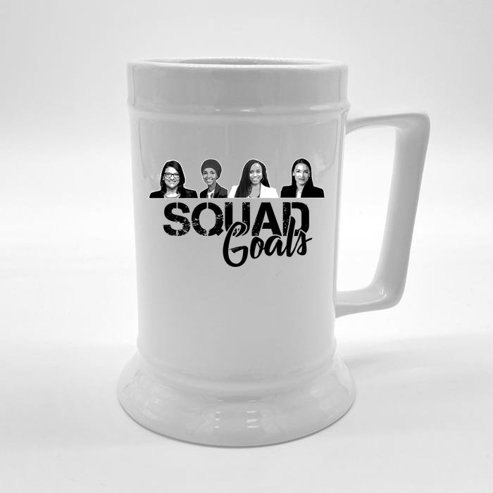 Squad Goals Tlaib Ocasio Cortez Pressley House Front & Back Beer Stein